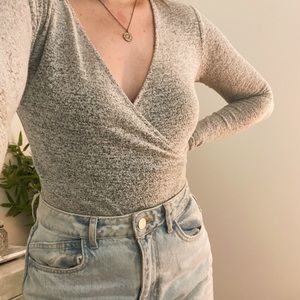 Heather Grey bodysuit from Dynamite! Size small, only wore once! :)